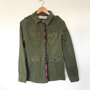 Free People Military Cargo Jacket Green size Small